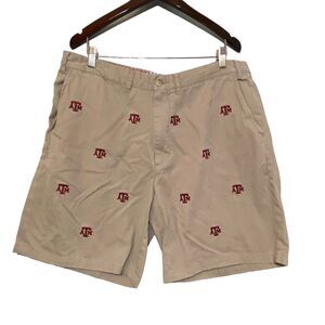 Texas A&M Pennington Bailes Stadium Shorts Khaki Tan Shorts Men's Sz 40 Aggies